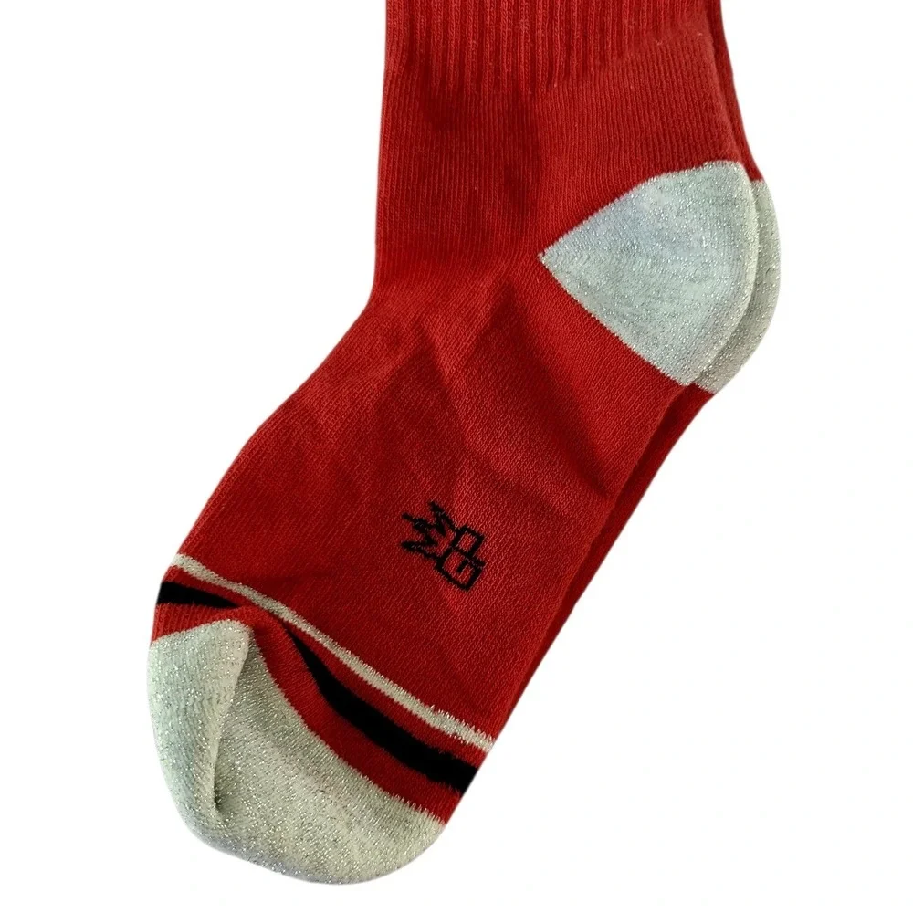 Gumball Poodle Red Graphic Novelty Socks OSFM